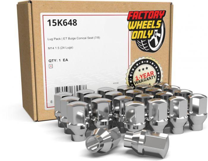Lug Nut - OE Style Replacement 14x1.5 Lugs Extended Thread for GM, Dodge & Ram OE Alloy Wheels