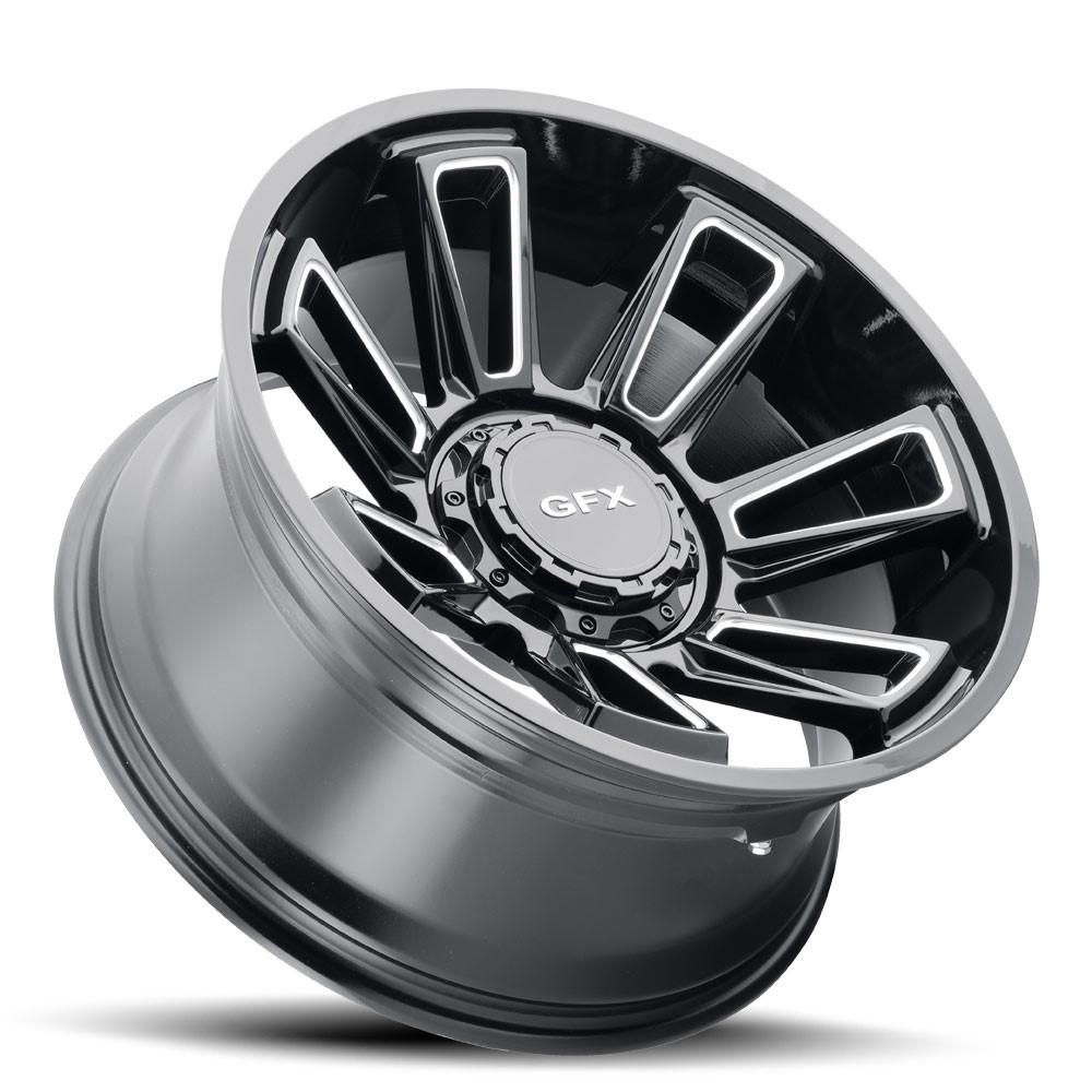 G-FX TR21 18x9 5X127/135 0 Gloss Black Milled