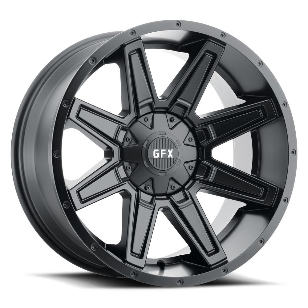 G-FX TR23 17x8.5 5X127/139.7 -6 Matte Black