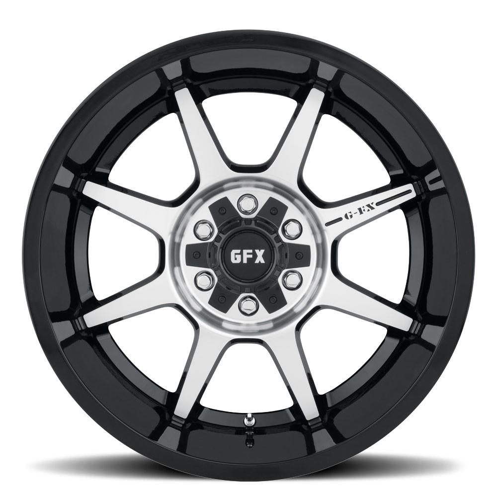 G-FX TR31 18x9 5X127/139.7 18 Gloss Black Machined Face