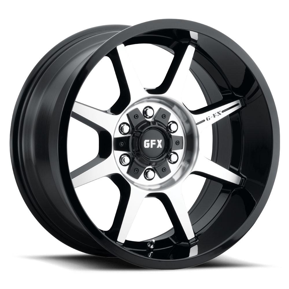G-FX TR31 18x9 6X135/139.7 18 Gloss Black Machined Face