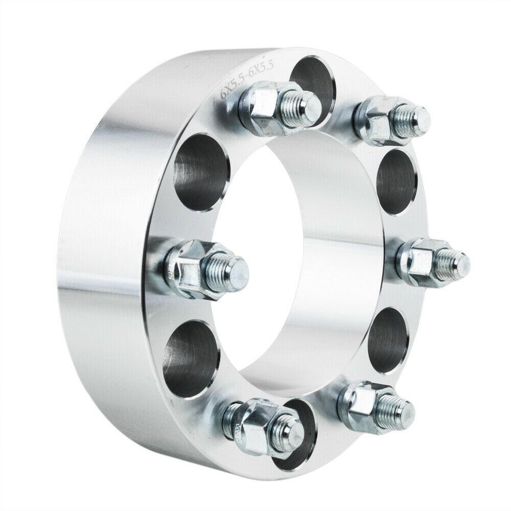 2 Wheel Adapters - Converts 6x5 to 6x5.5 - 1.25" Thick 12x1.5 Studs