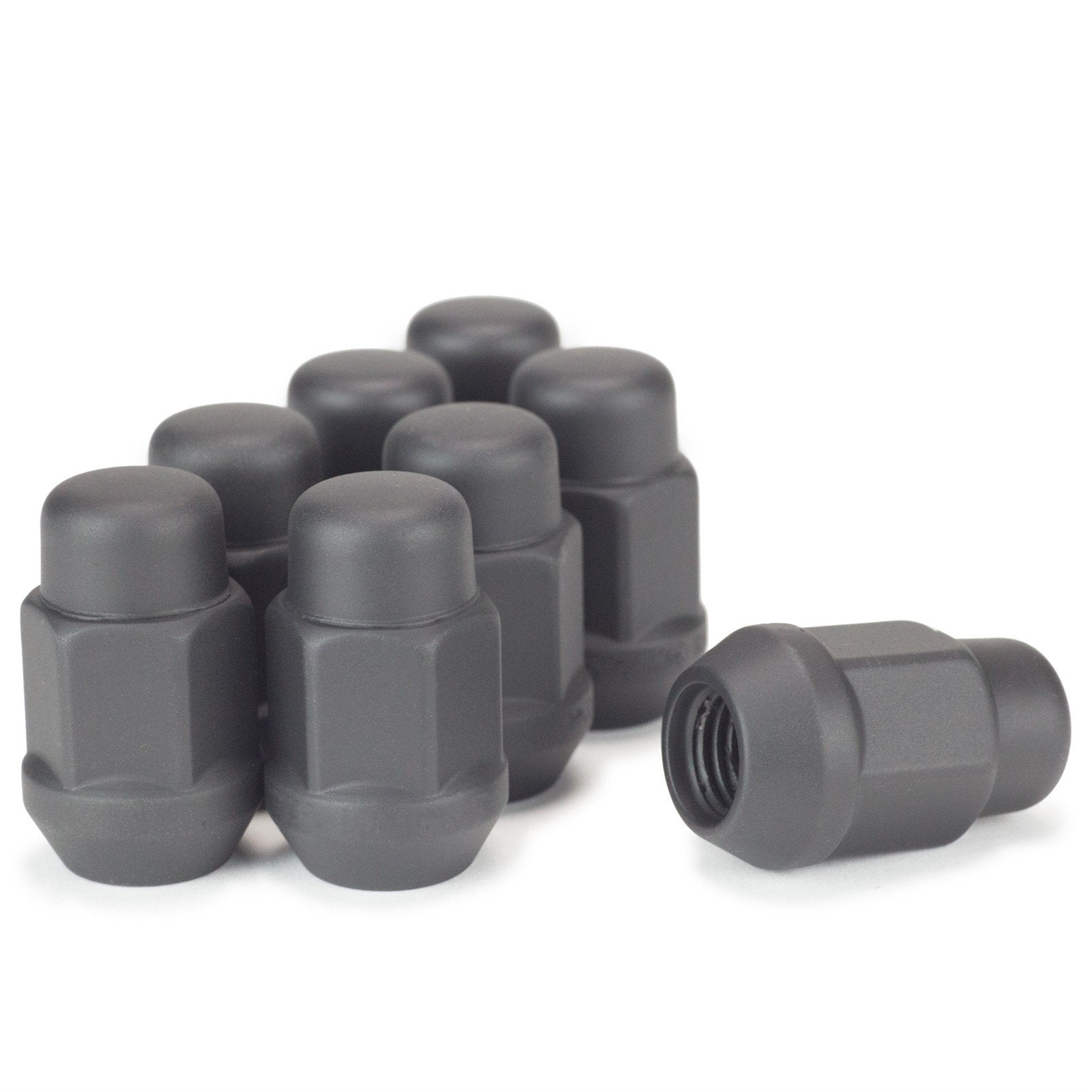 Lug Nut Bulge Acorn Matte Black 3/4" Hex