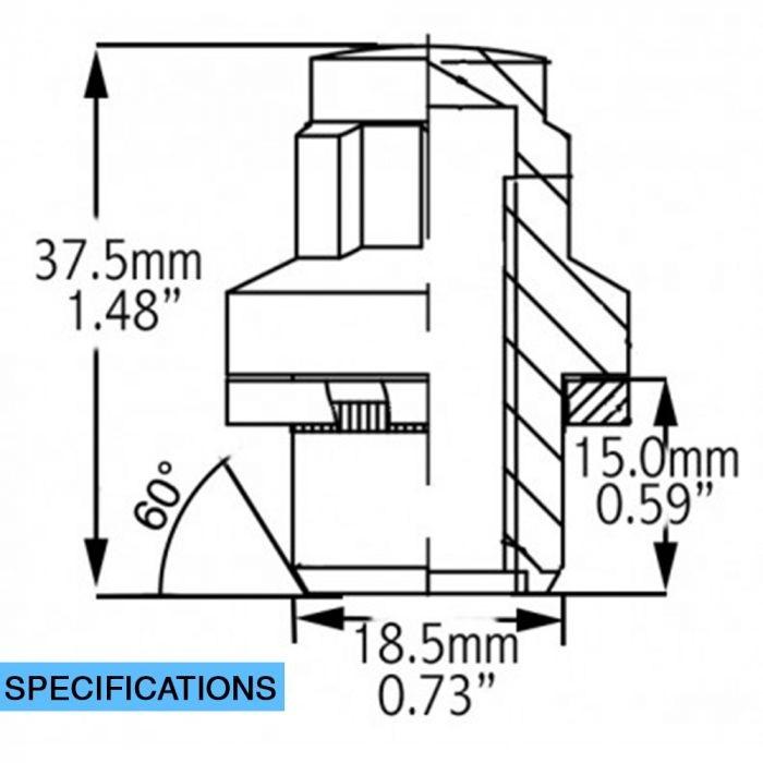 Locking Lug Nut Set - Toyota OE Style 12x1.5