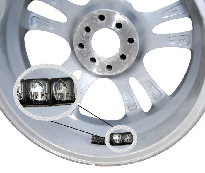 Wheel Weights - Adhesive 1/2 oz. Segments - Black 30 6oz. Strips
