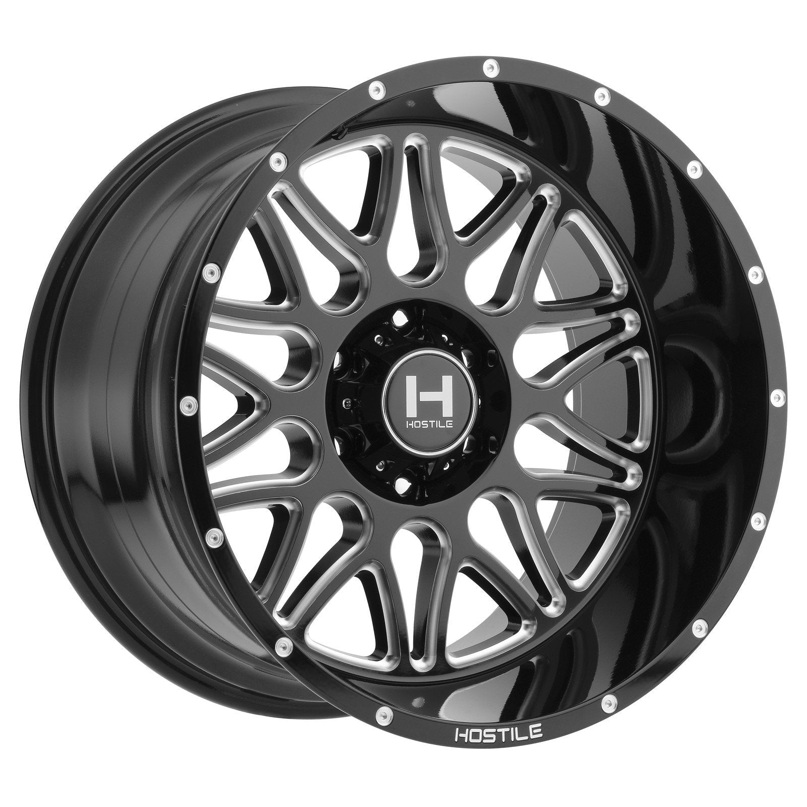 Hostile H111 Blaze 20x12 6x139.7 -44mm Blade Cut