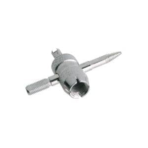 Valve Stem Core Remover Installer Thread Repair Multi Tool Pocket Size Silver