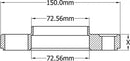 Wheel Spacers 5x120 10mm 72.6mm Hub Centric fits BMW