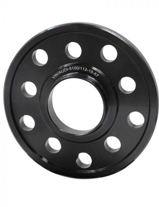 Wheel Spacers 5x100/112 15mm 57.1mm Hub Centric Audi/VW