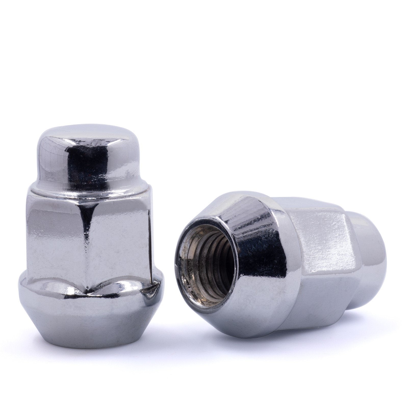 Lug Nut Bulge Acorn Chrome 3/4" Hex