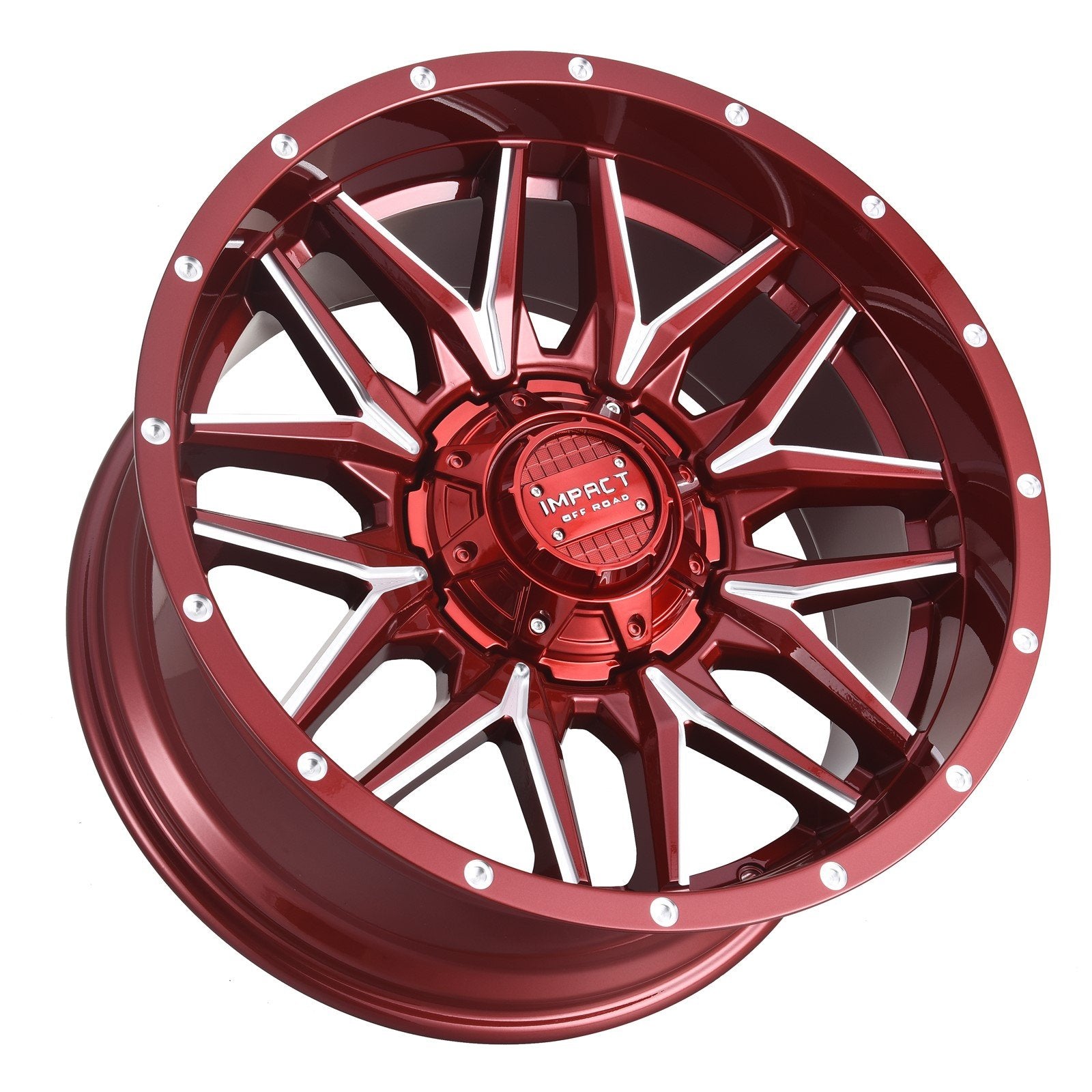 Impact 819 20x10 6x139.7 & 6x135 -12 Red/Milling Windows