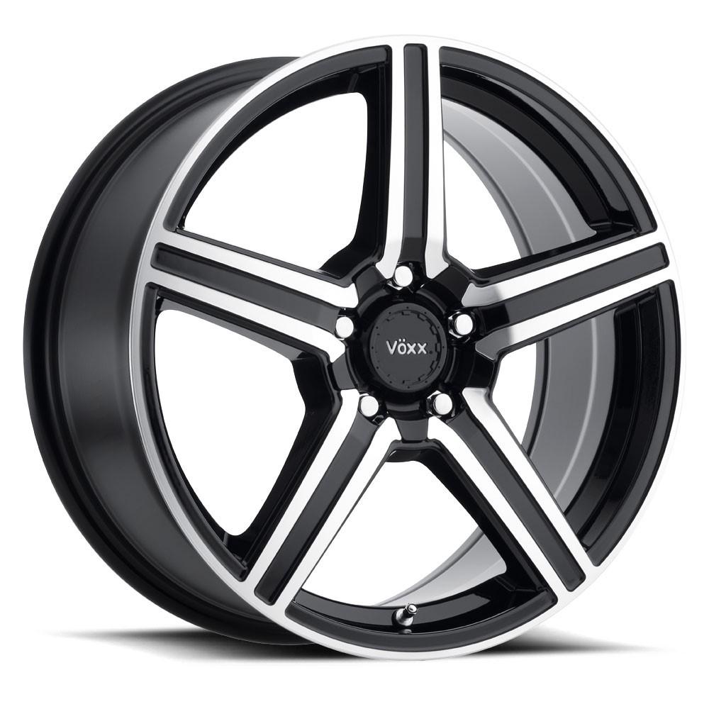 Voxx Como 18x8 5X108/114.3 45 Gloss Black Machined Face