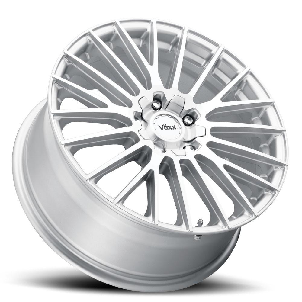 Voxx Capo 17x7.5 5X108/114.3 38 Silver Mach Face