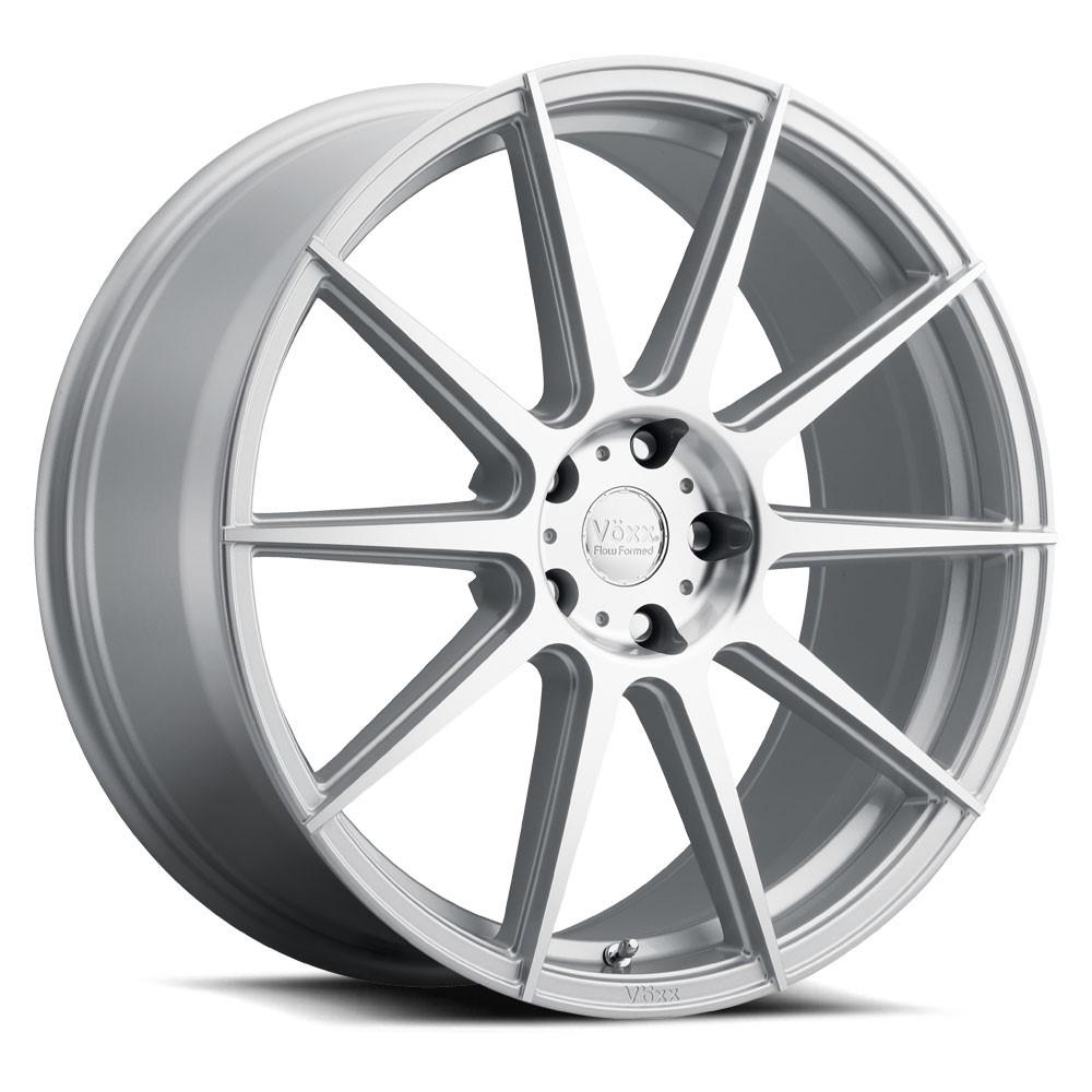Voxx Lucca 20x9 5X112 34 Silver w/Mach Face