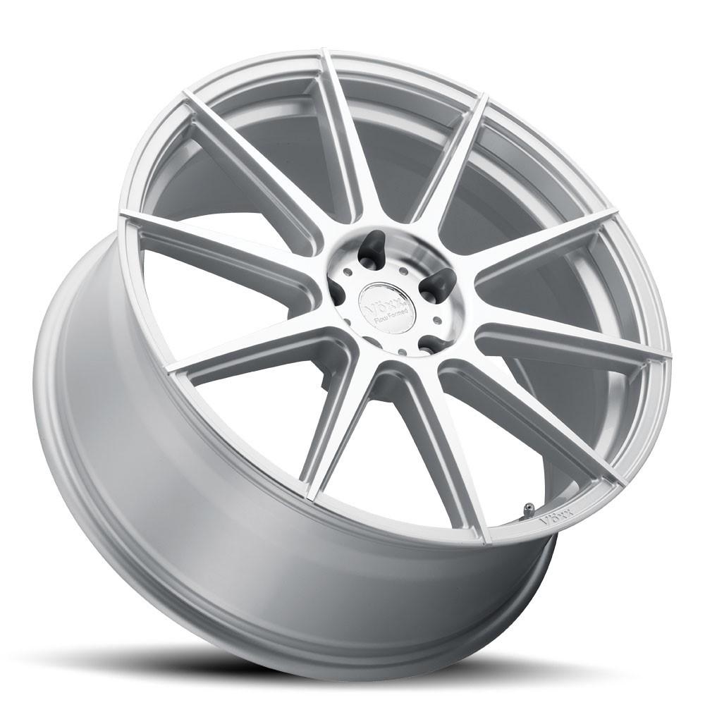 Voxx Lucca 18x8.5 5X114.3 35 Silver w/Mach Face