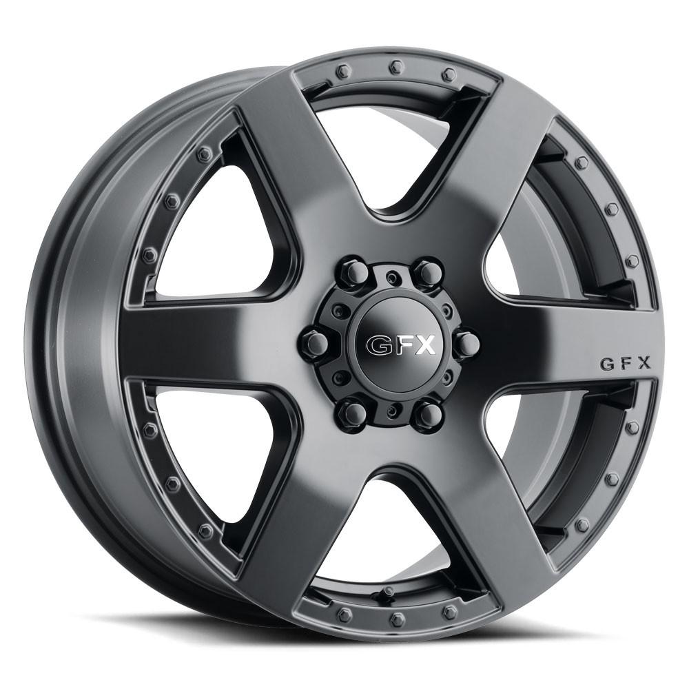 G-FX MV1 17x8 6X130 60 Matte Black
