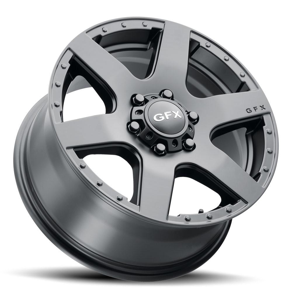 G-FX MV1 17x8 6X130 60 Matte Black