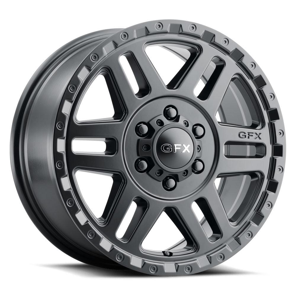 G-FX MV2 17x8 5X130 60 Matte Black