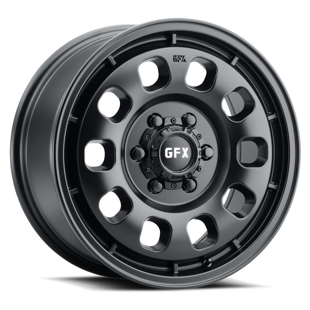 G-FX MV4 17x8 6X130 40 Matte Black