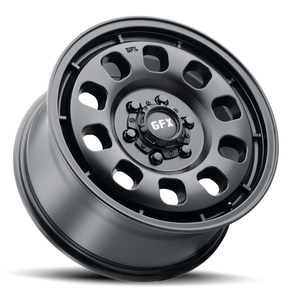G-FX MV4 17x8 6X130 40 Matte Black