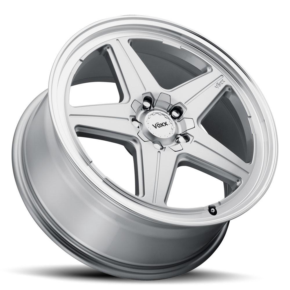 Voxx Nesso 19x8.5 5X108/114.3 40 Silver W/Machined Lip