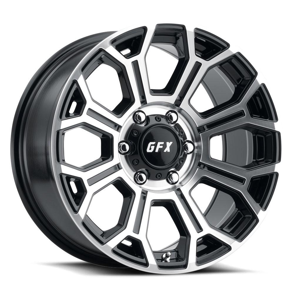 G-FX TR19 16x8.5 6X139.7 0 Gloss Black Machined Face