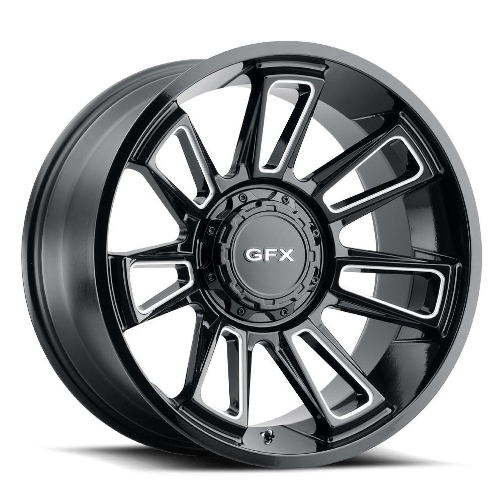 G-FX TR21 18x9 5X127/135 0 Gloss Black Milled