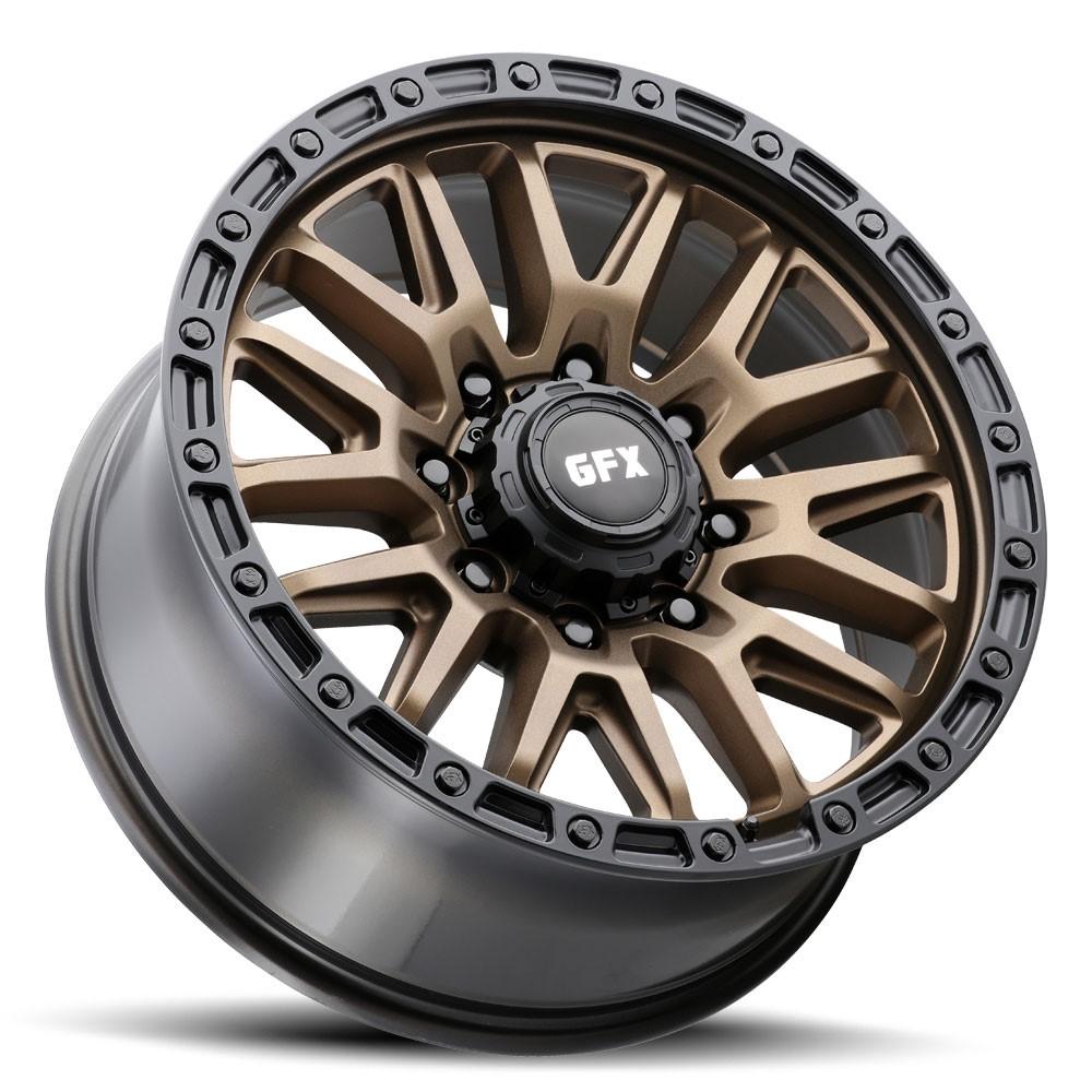 G-FX TR26 20x9 8X170 18 Bronze w/Black Lip & Matte Black Bolts