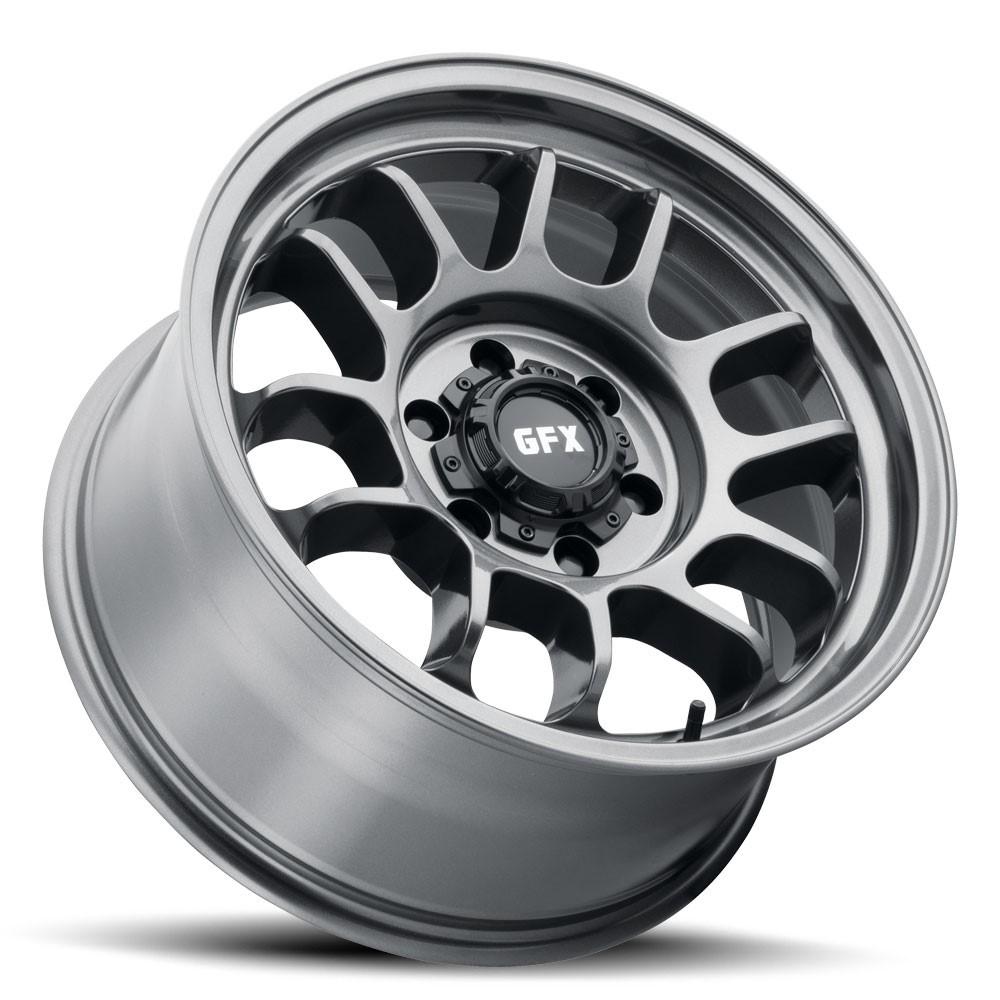 G-FX TR28 17x8.5 6X139.7 -6 Gloss Gun Metal