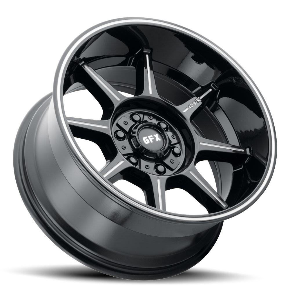 G-FX TR31 20x10 6X135/139.7 -19 Gloss Black Milled