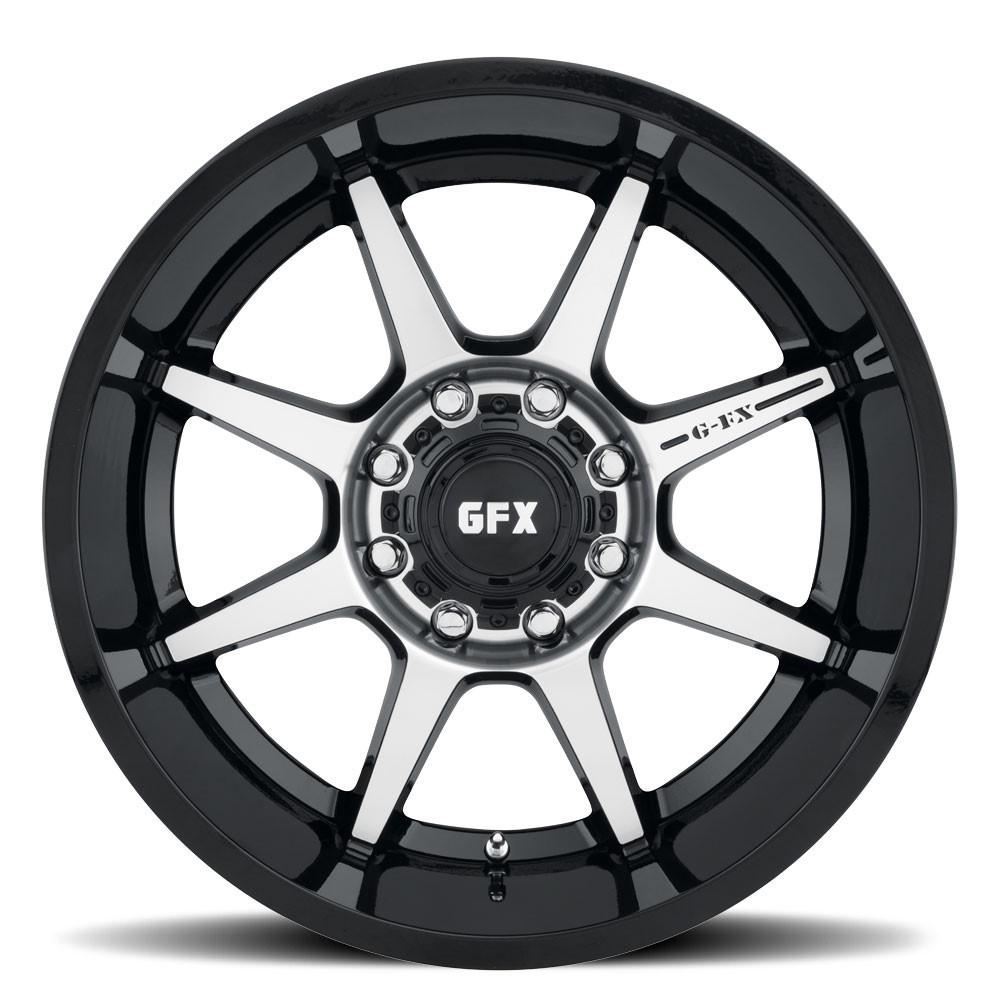 G-FX TR31 20x10 8X170 -19 Gloss Black Machined Face