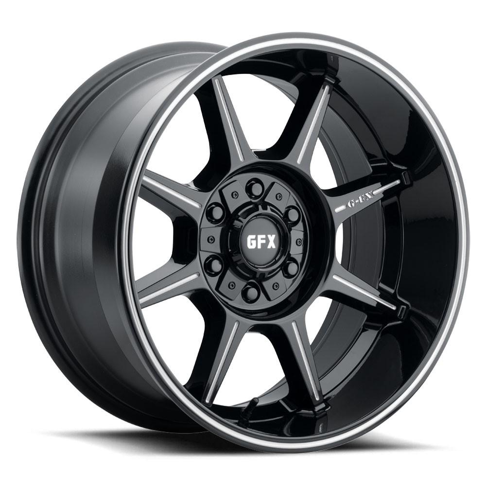 G-FX TR31 20x9 6X135/139.7 18 Gloss Black Milled