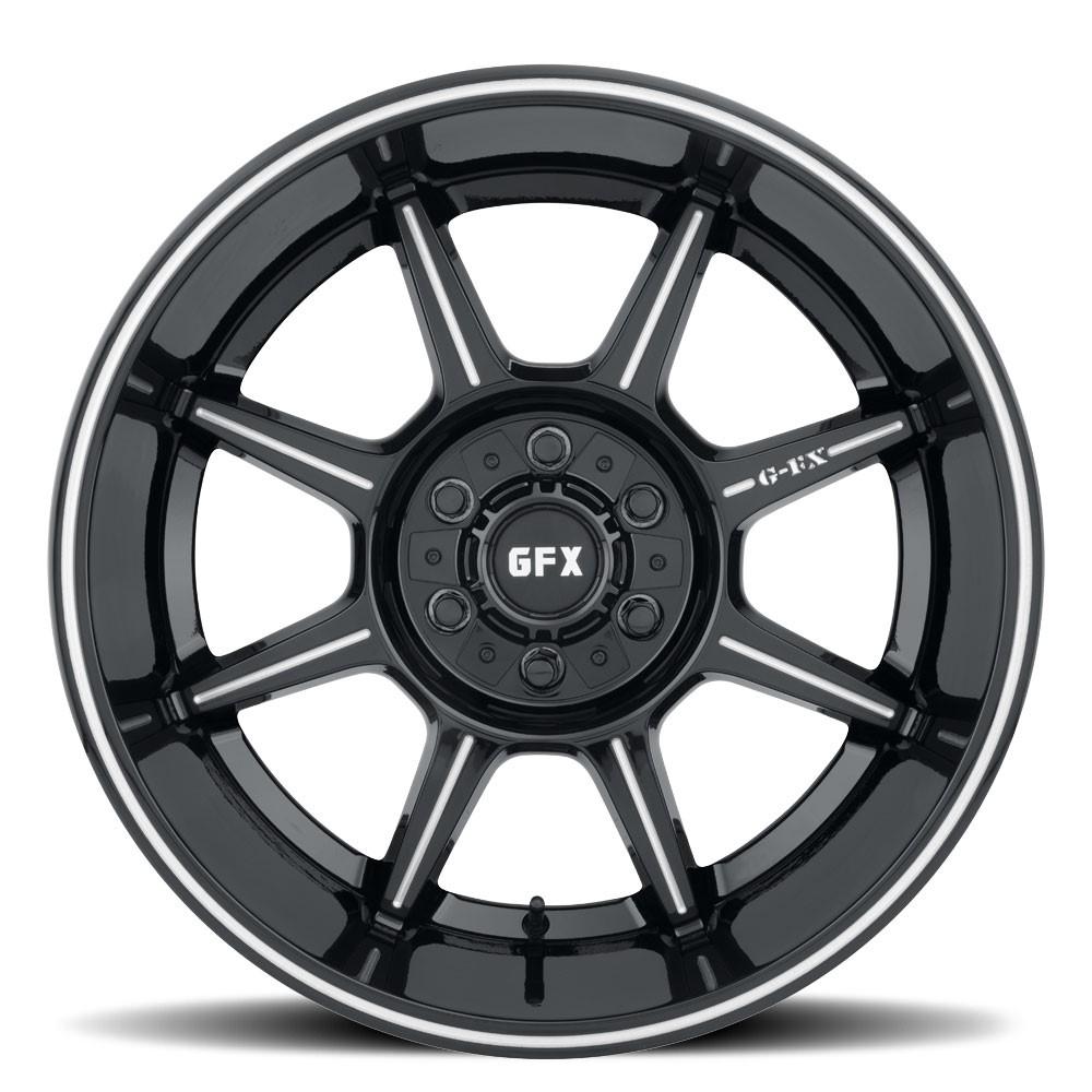 G-FX TR31 18x9 5X127/139.7 18 Gloss Black Milled