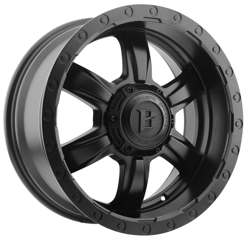 Ballistic 962 Slayer 20x9 6x135, 6x139.7 +00mm Flat Black