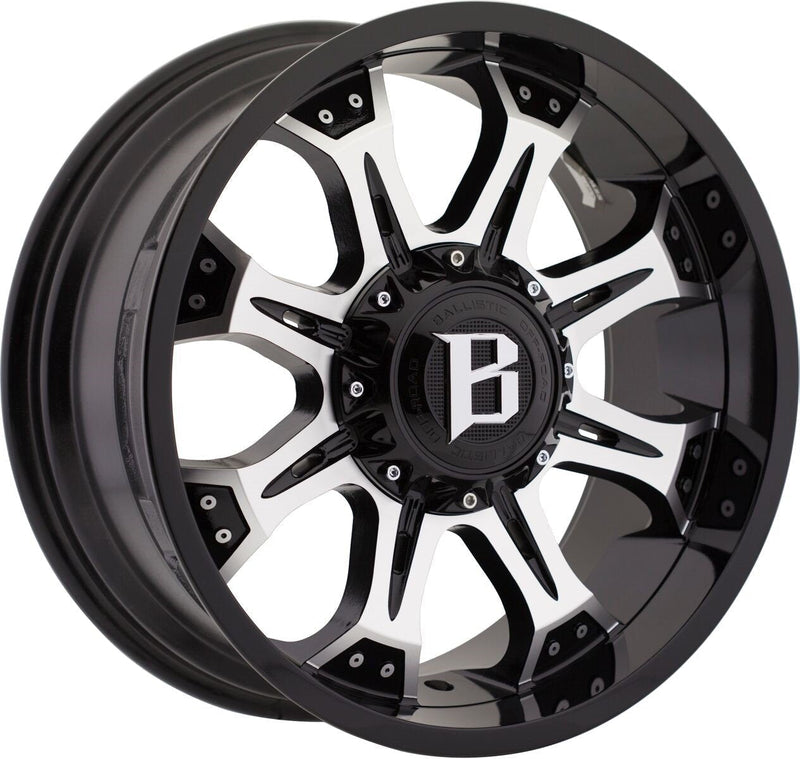 Ballistic 974 Komodo 20x9 6x135, 6x139.7 +00mm Gloss Black Machined