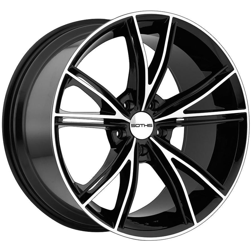 Sothis SC100 20x8.5 5x115 +35mm Gloss Black Machined