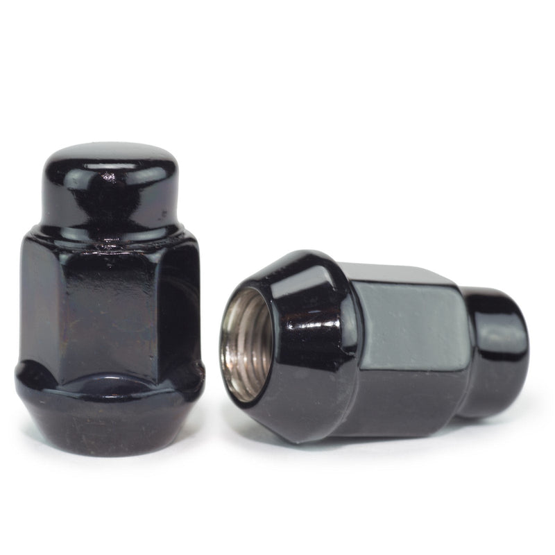 Lug Nut - Bulge Acorn Black 3/4" Hex