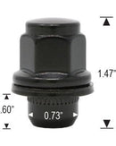 Lug Nut - 12x1.5 Toyota OE Style Black