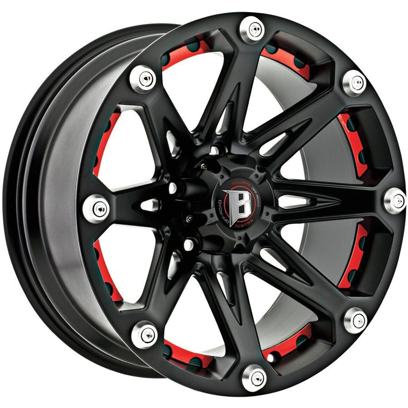 Ballistic 814 Jester 17x9 5x127 -12mm Flat Black