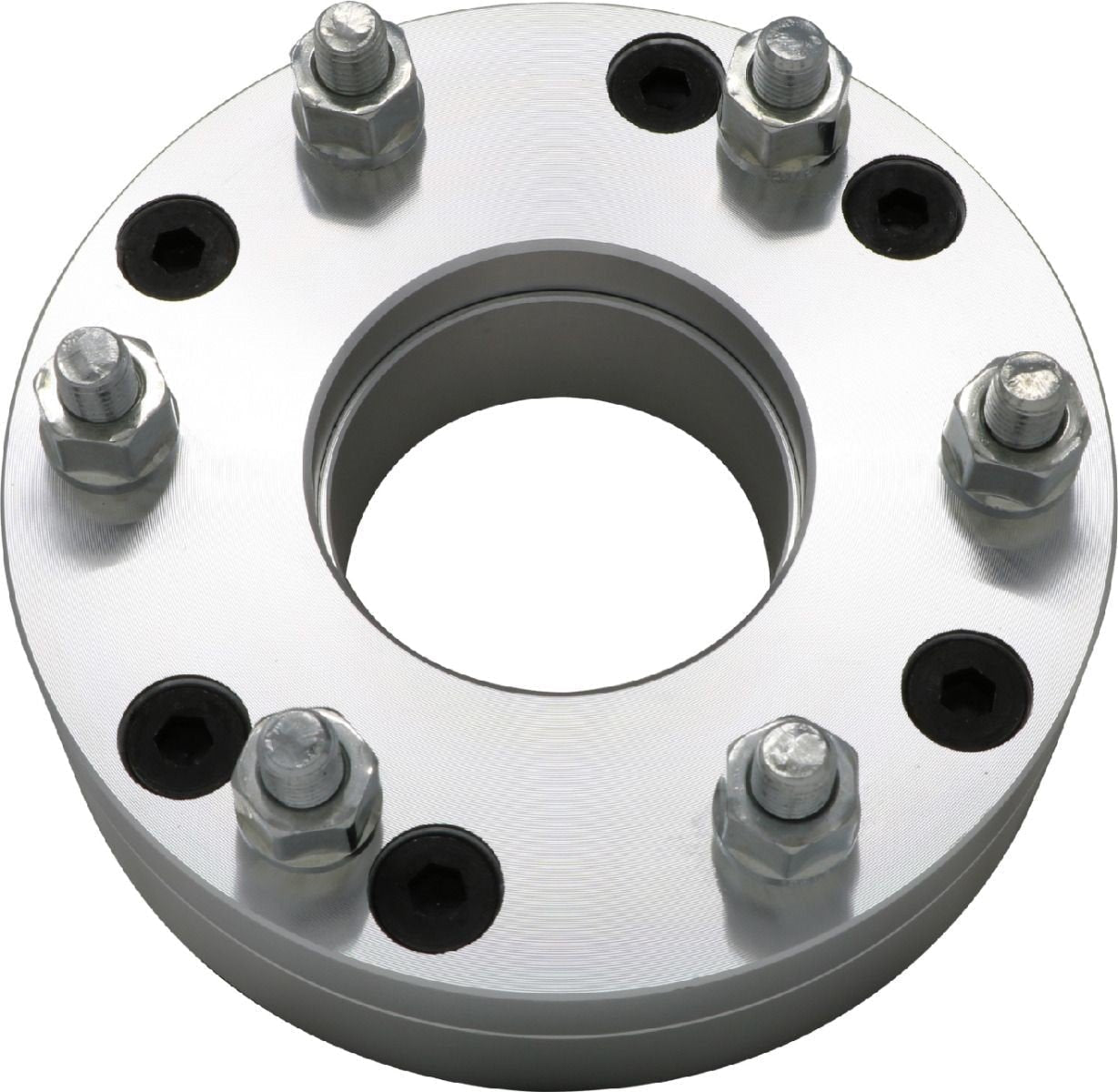 2 Wheel Adapters - Converts 5 Lug 5x4.5 to 6 Lug 6x5.5 - 2" Thick 12x1.5 Studs 74mm Hub