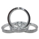 4 Hub Centric Rings 66.6mm to 57.1mm Aluminum