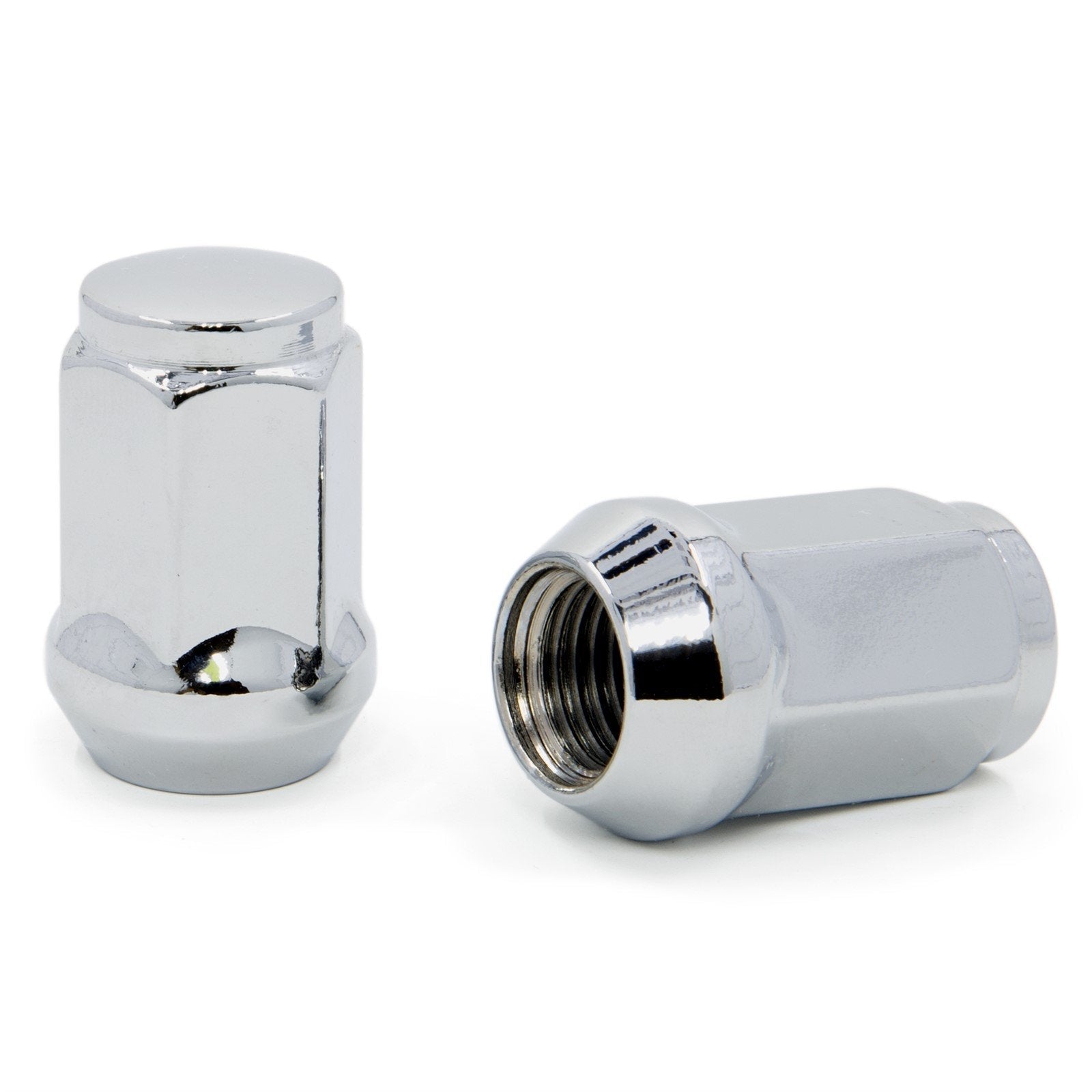 Lug Nut - Bulge Acorn 1/2-20 Left Hand Thread Flat Top 3/4" Hex