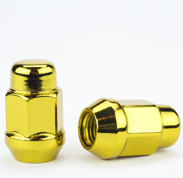 Lug Nut - Bulge Acorn Gold 3/4" Hex