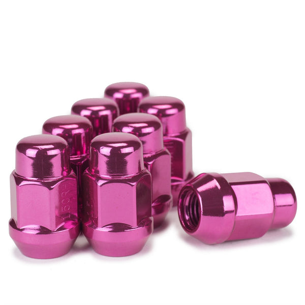 Lug Nut - Bulge Acorn Pink 3/4" Hex