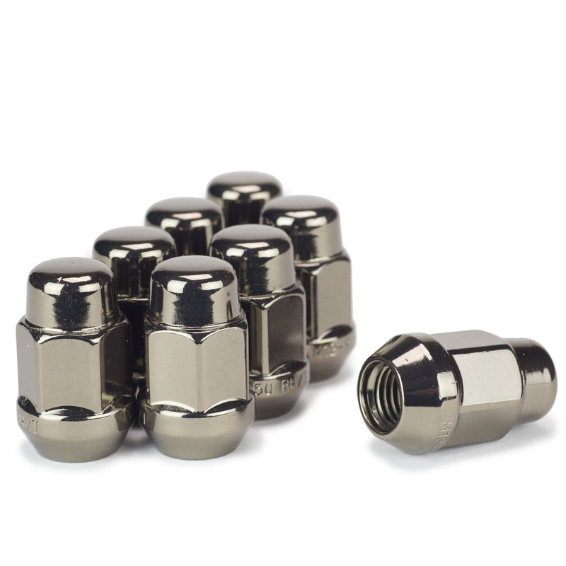 Lug Nut - Bulge Acorn Pearl Black 3/4" Hex