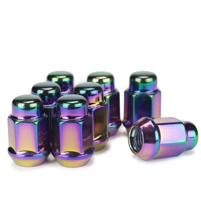 Lug Nut - Bulge Acorn Neo-Chrome 3/4" Hex