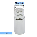 Locking Lug Nut Set - Bulge Acorn Chrome 2.32" Tall