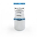 Locking Lug Nut Set - Bulge Acorn Open End Chrome 0.83" Tall