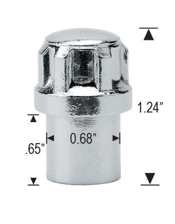 Locking Lug Nut Set - Standard Mag 0.75" Shank