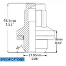 Locking Lug Nut Set - Toyota OE Style 14x1.5 Tundra